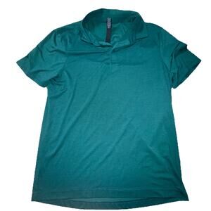 Men’s Lululemon Teal Green Men’s Performance Polo Large (b26)